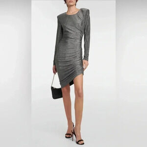 Nwot! Veronica Beard Cyrus Metallic Mini Dress